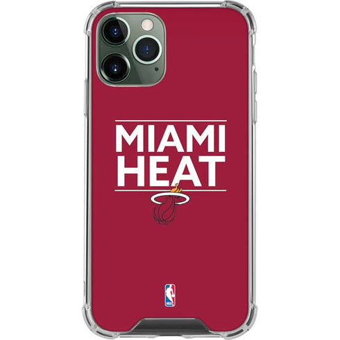 NBA Miami Heat Standard - Red iPhone 11 Pro Max Clear Case