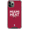 NBA Miami Heat Standard - Red iPhone 11 Pro Max Clear Case