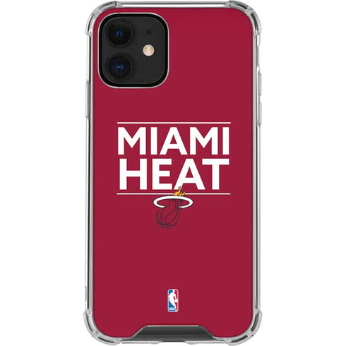 NBA Miami Heat Standard - Red iPhone 12 Mini Clear Case