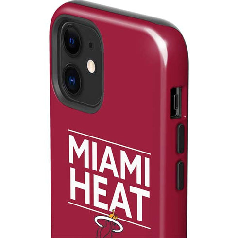 NBA Miami Heat Standard - Red iPhone 12 Mini Impact Case