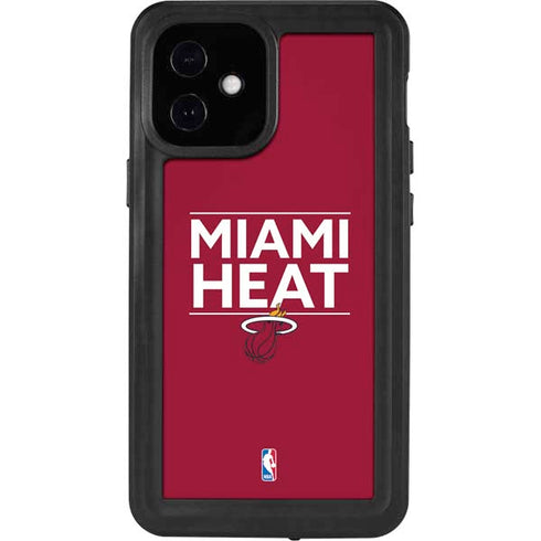 NBA Miami Heat Standard - Red iPhone 12 Mini Waterproof Case
