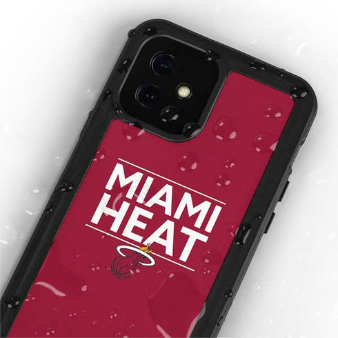 NBA Miami Heat Standard - Red iPhone 12 Mini Waterproof Case