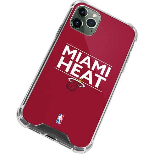 NBA Miami Heat Standard - Red iPhone 12 Pro Clear Case