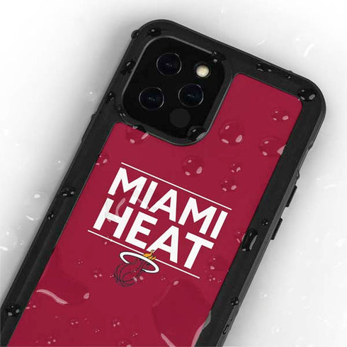 NBA Miami Heat Standard - Red iPhone 12 Pro Max Waterproof Case