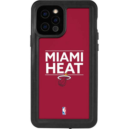 NBA Miami Heat Standard - Red iPhone 12 Pro Waterproof Case