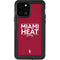 NBA Miami Heat Standard - Red iPhone 12 Pro Waterproof Case