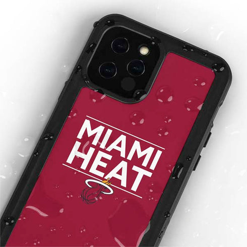 NBA Miami Heat Standard - Red iPhone 12 Pro Waterproof Case