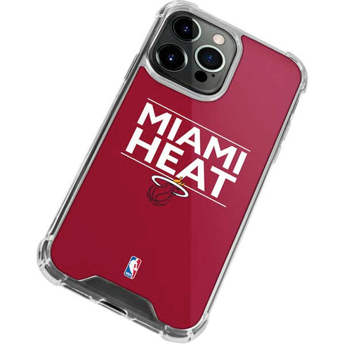 NBA Miami Heat Standard - Red iPhone 13 Pro Clear Case