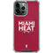 NBA Miami Heat Standard - Red iPhone 13 Pro Max Clear Case