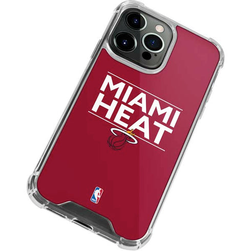NBA Miami Heat Standard - Red iPhone 13 Pro Max Clear Case