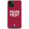 NBA Miami Heat Standard - Red iPhone 14 Clear Case