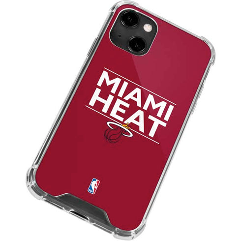 NBA Miami Heat Standard - Red iPhone 14 Clear Case