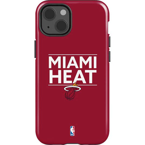 NBA Miami Heat Standard - Red iPhone 15 Impact Case