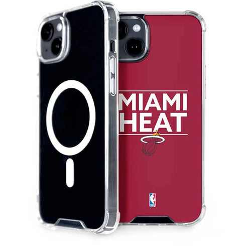 NBA Miami Heat Standard - Red iPhone 15 Plus MagSafe Case