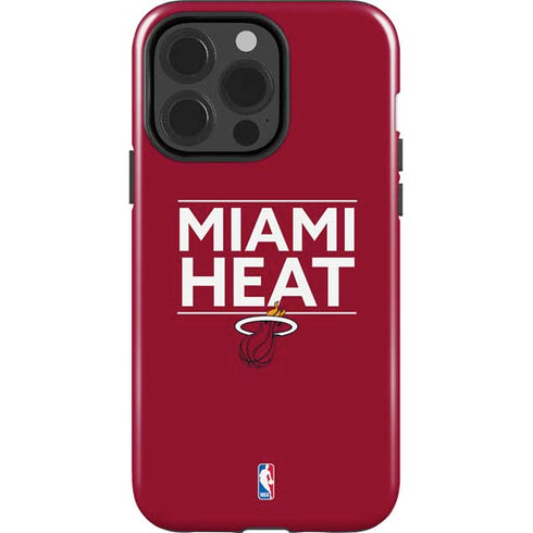 NBA Miami Heat Standard - Red iPhone 15 Pro Impact Case