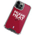 NBA Miami Heat Standard - Red iPhone 14 Pro Max Clear Case