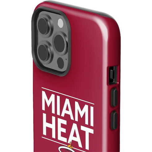 NBA Miami Heat Standard - Red iPhone 15 Pro Max Impact Case