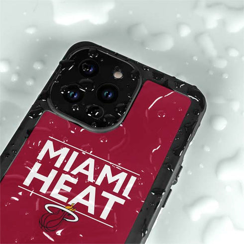 NBA Miami Heat Standard - Red iPhone 14 Pro Max Waterproof Case