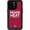 NBA Miami Heat Standard - Red iPhone 14 Pro Waterproof Case