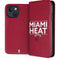 NBA Miami Heat Standard - Red iPhone 15 Plus Folio Case