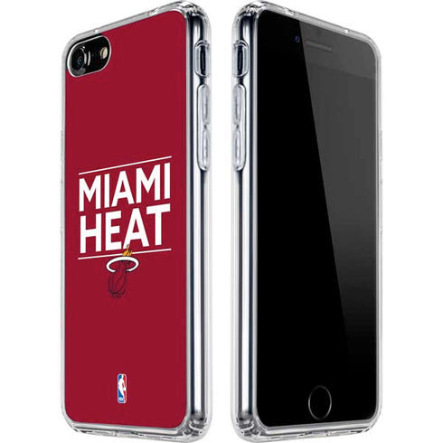 NBA Miami Heat Standard - Red iPhone SE (2nd & 3rd Gen) Clear Case