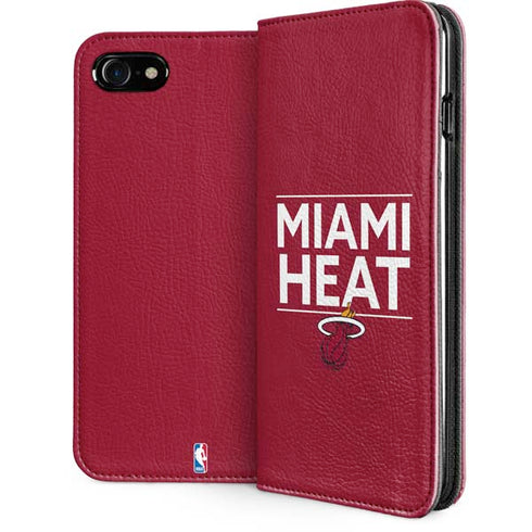 NBA Miami Heat Standard - Red iPhone SE (2nd & 3rd Gen) Folio Case