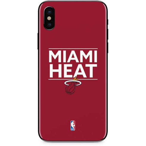 NBA Miami Heat Standard - Red iPhone X Skin