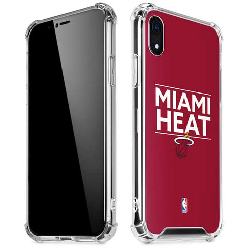 NBA Miami Heat Standard - Red iPhone XR Clear Case