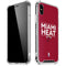 NBA Miami Heat Standard - Red iPhone XS Max Clear Case