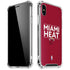 NBA Miami Heat Standard - Red iPhone XS Max Clear Case