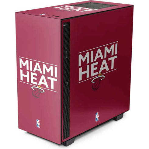 NBA Miami Heat Standard - Red NZXT H510 Compact ATX Mid-Tower Case Skin