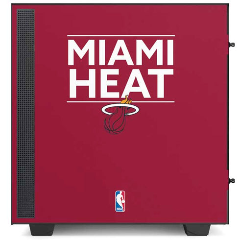 NBA Miami Heat Standard - Red NZXT H510 Compact ATX Mid-Tower Case Skin