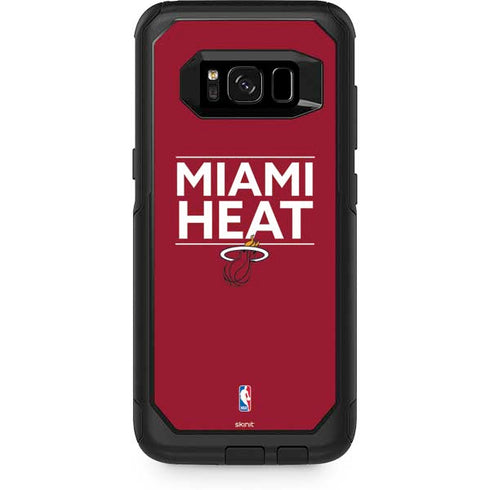 NBA Miami Heat Standard - Red Otterbox Commuter Galaxy Skin