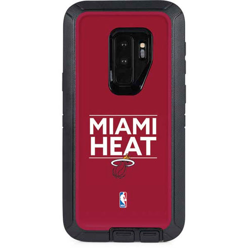NBA Miami Heat Standard - Red Otterbox Defender Galaxy Skin