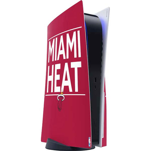 NBA Miami Heat Standard - Red PS5 Console Skin
