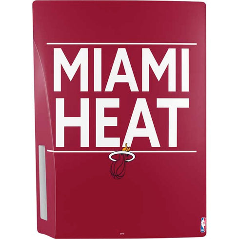 NBA Miami Heat Standard - Red PS5 Console Skin