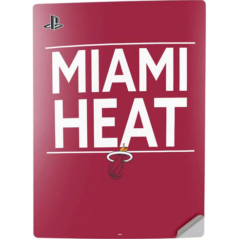 NBA Miami Heat Standard - Red PS5 Digital Edition Console Skin