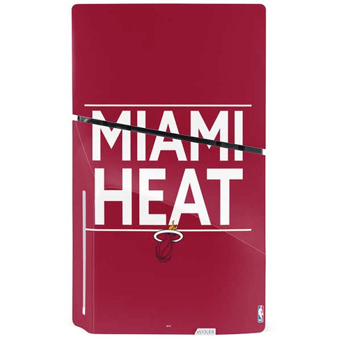 NBA Miami Heat Standard - Red PS5 Slim Disk Bundle Skin