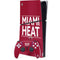 NBA Miami Heat Standard - Red PS5 Slim Digital Edition Bundle Skin