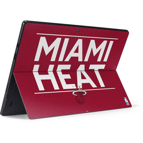 NBA Miami Heat Standard - Red Surface Pro 7 Skin
