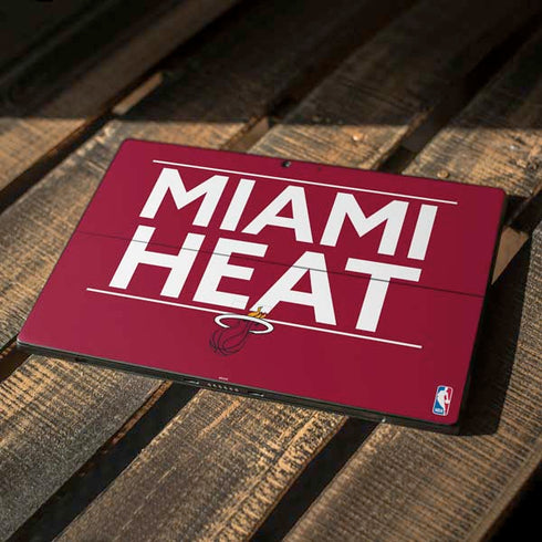 NBA Miami Heat Standard - Red Surface Pro 7 Skin