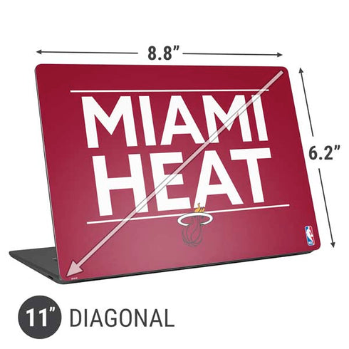 NBA Miami Heat Standard - Red Universal Laptop 11in (8.8 x 6.2in) Skin
