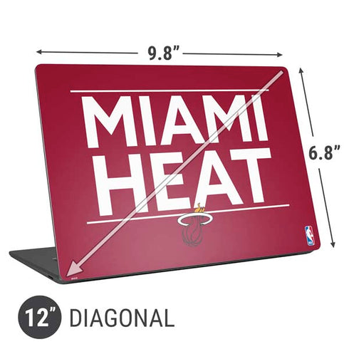 NBA Miami Heat Standard - Red Universal Laptop 12in (9.8 x 6.8in) Skin