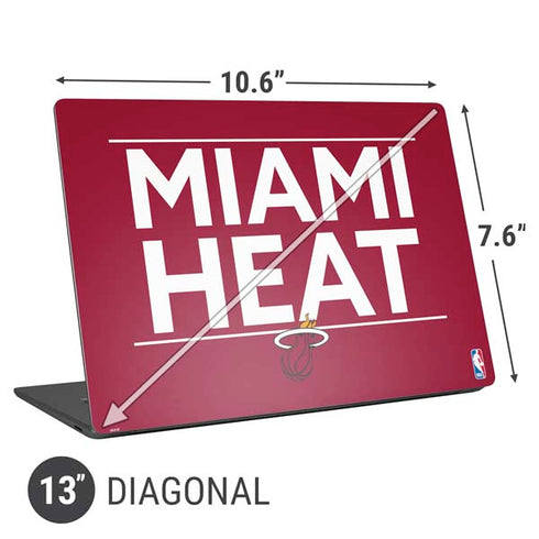 NBA Miami Heat Standard - Red Universal Laptop 13in (10.6 x 7.6in) Skin