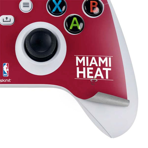 NBA Miami Heat Standard - Red Xbox Series S Controller Skin
