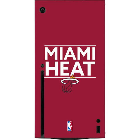 NBA Miami Heat Standard - Red Xbox Series X Console Skin