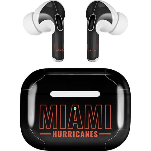 University of Miami Hurricanes AirPods Pro 2nd Gen Skin