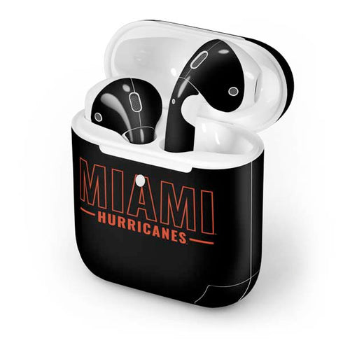 University of Miami Hurricanes Apple AirPods 2 Skin