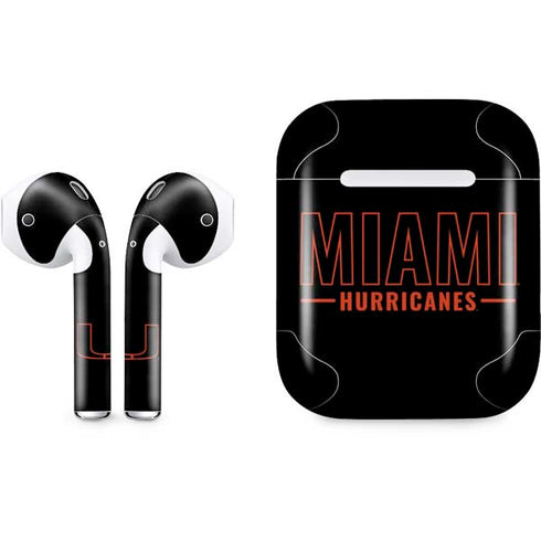 University of Miami Hurricanes Apple AirPods Skin