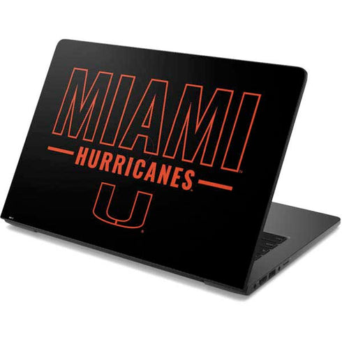 University of Miami Hurricanes Dell Chromebook Skin